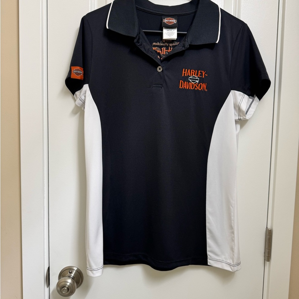 Harley-Davidson Gray Polo with Orange Logo